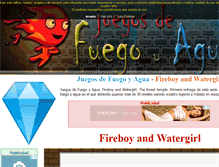 Tablet Screenshot of juegosdefuegoyagua.com